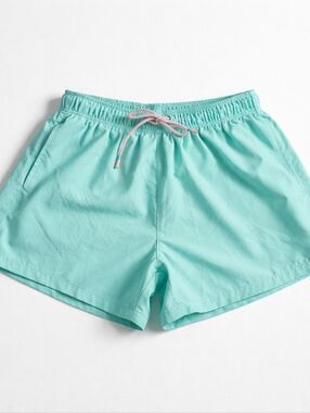 3 For $25 Women's MInt Green Elastic-Waist Athletic Shorts with Drawstring